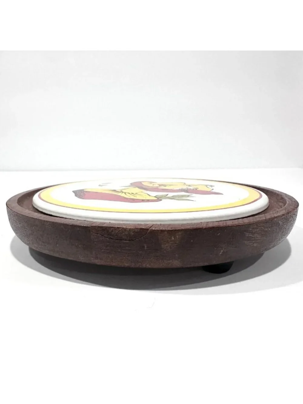 Vintage Goodwood Mushroom Pattern Cheese Plate Wall Hanging